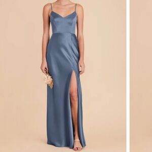 Birdy Grey Blue Dress with slit